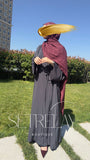 İpek krep kimono abaya